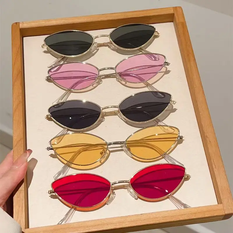 Sunglasses Cat Eye - Yeni Kedi Gözü Küçük Çerçeveli Okyanus