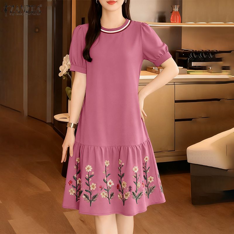 Romper Floral Print - 2026 ZANZEA Yaz Çiçek Baskılı Elbise
