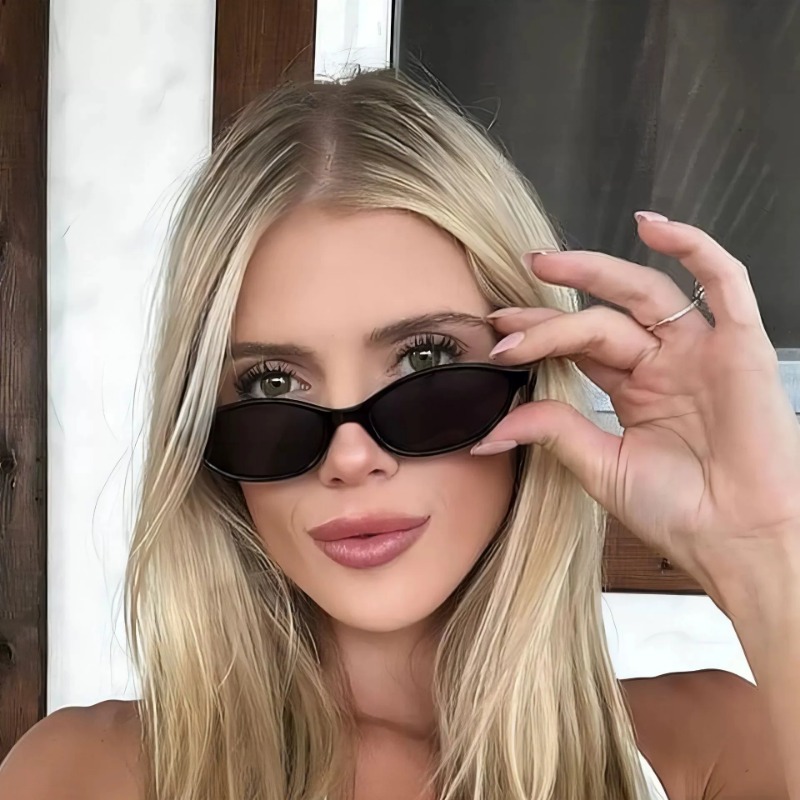 Yeni Retro Küçük Oval Güneş Gö - Sunglasses Cat Eye incelemesi ve fiyatı