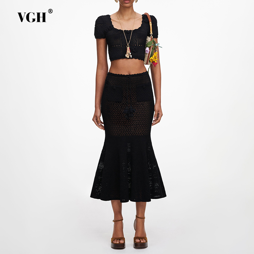 VGH Siyah 3D Çiçek Desenli Oyu - Crop Top Crochet incelemesi ve fiyatı