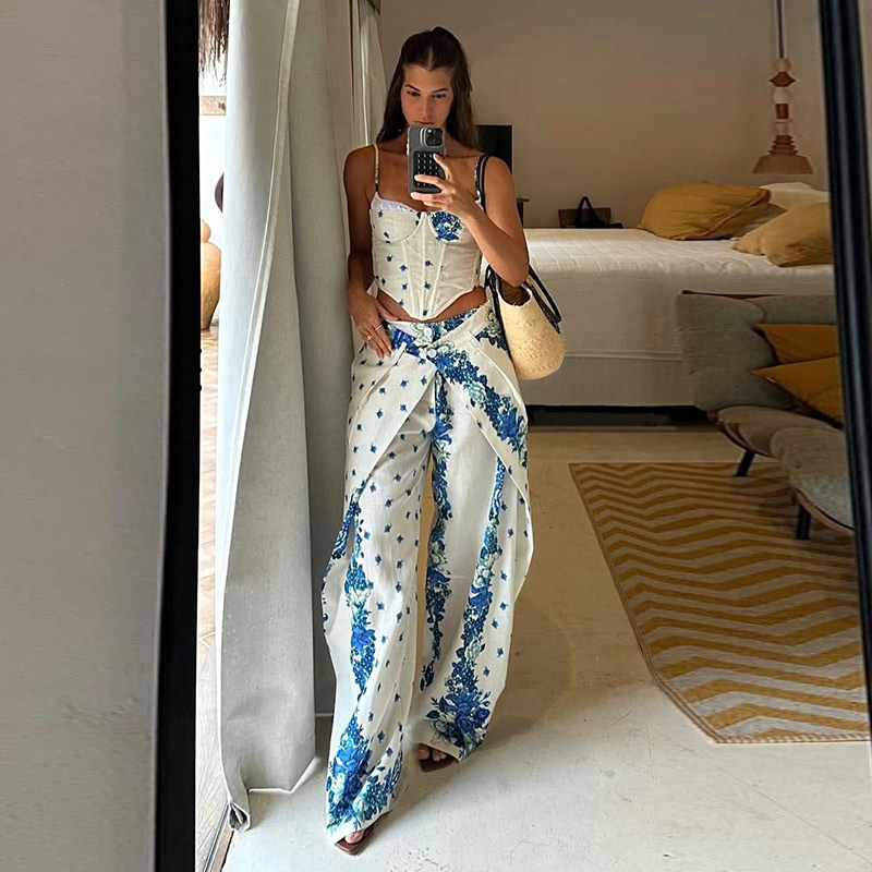 Seksi Baskılı Yelek Pantolon K - Romper Floral Print incelemesi ve fiyatı