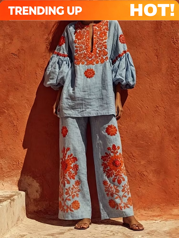 Özel Tasarım Kadın Boho Keten  - Linen Pant Wide incelemesi ve fiyatı