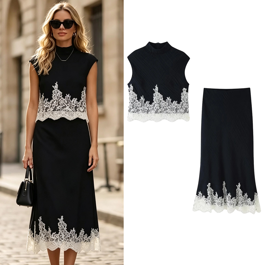 Kadın Beyaz Dantel Yama İşleme - Midi Skirt Floral incelemesi ve fiyatı