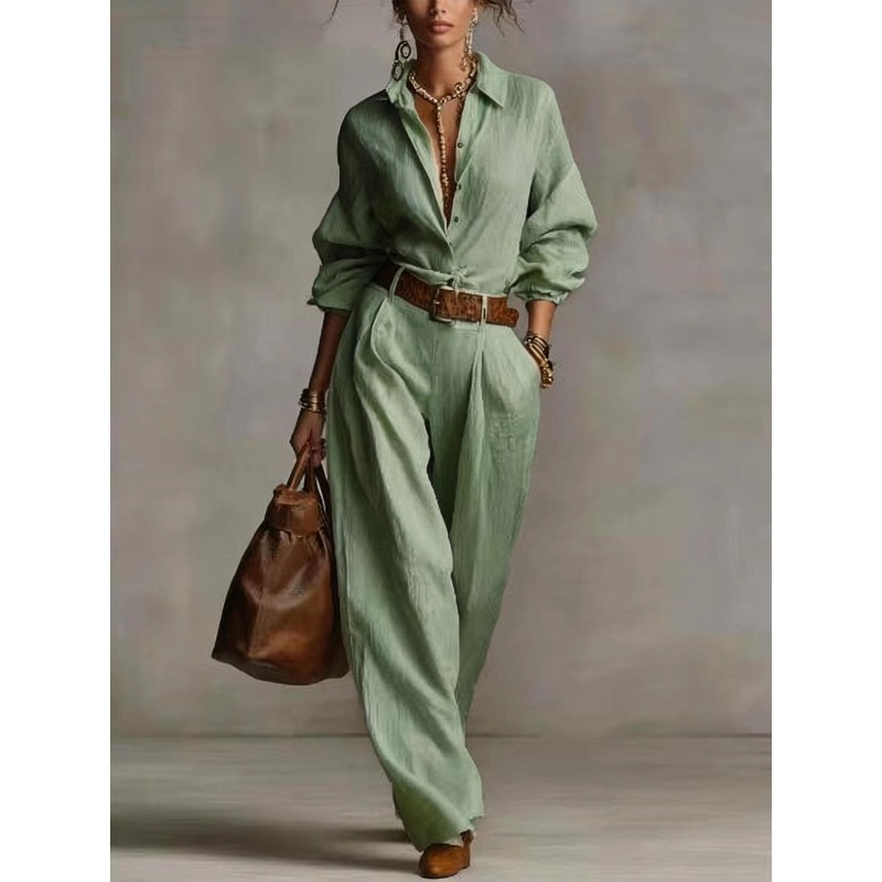 İlkbahar Yaz Mizaçlı Düz Renk  - Linen Pant Wide incelemesi ve fiyatı