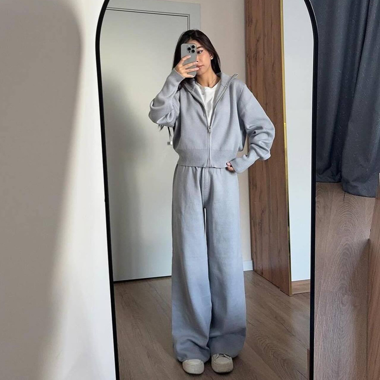 Kadın Eşleşen Setleri Örme Rah - Linen Pant Wide incelemesi ve fiyatı