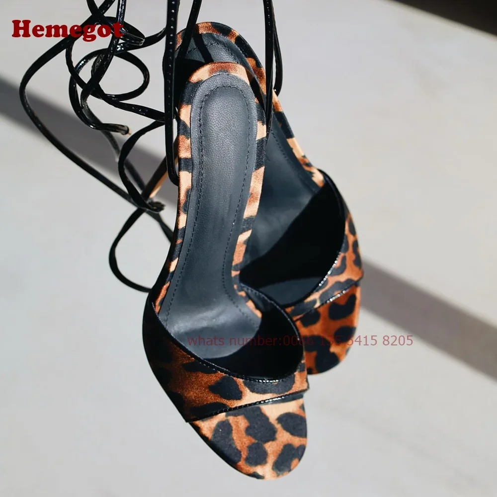 Leopar Desenli Bağcıklı Stilet - Sandal Strappy Heeled incelemesi ve fiyatı