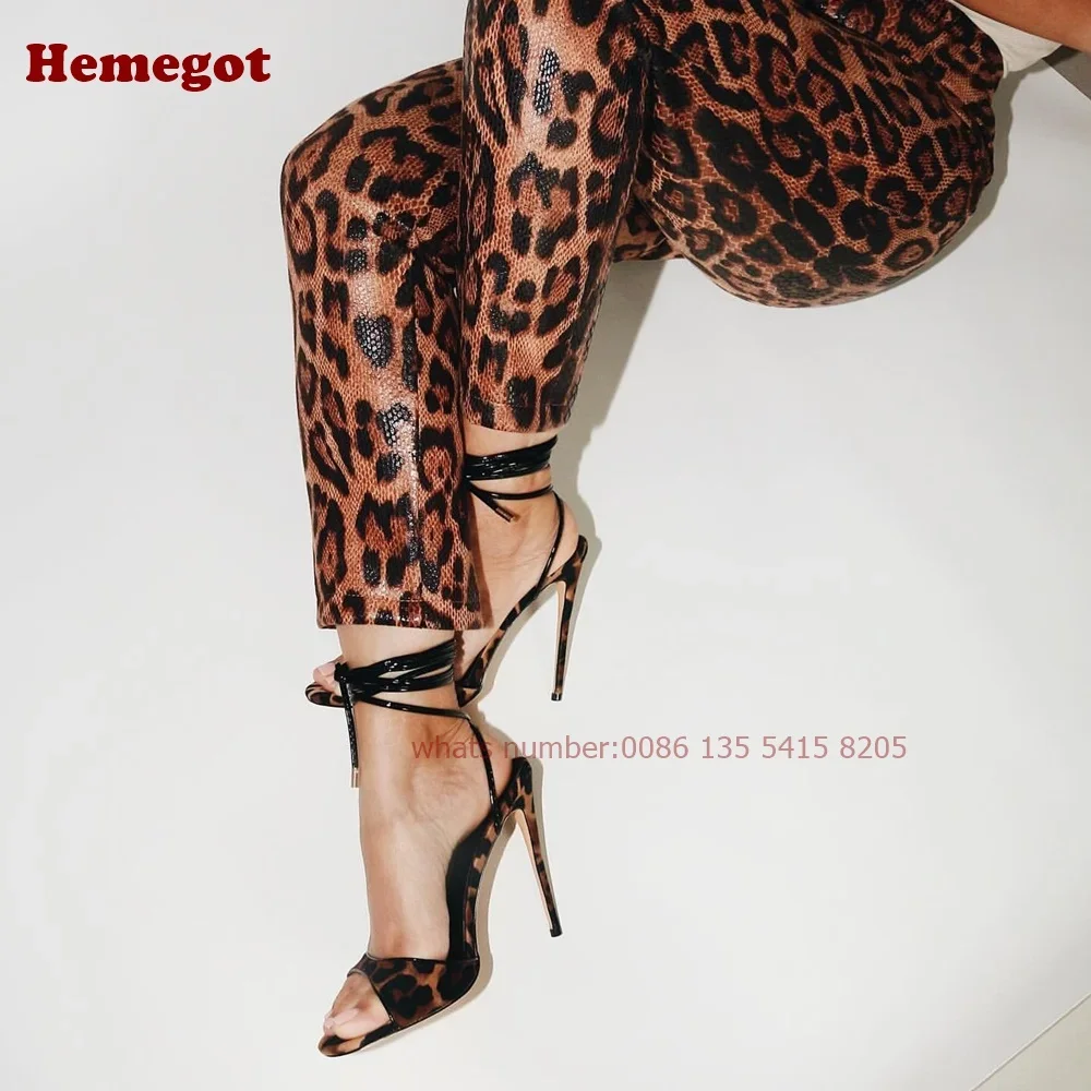 Leopar Desenli Bağcıklı Stilet - Sandal Strappy Heeled incelemesi ve fiyatı